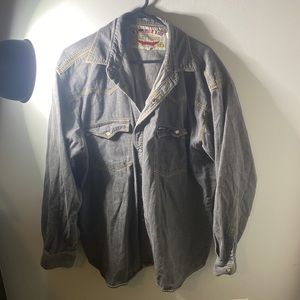 Easy Rider Best Basics The Famous Trucker’s Pride Large Black Denim Jacket